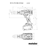 Taladro atornillador de percusión de batería SB 18 LTX-3 BL Q I Metal