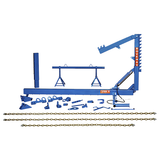 Enderezador de carrocería con grúa