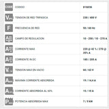 Maquina de Soldar - Superior 320 CE VRD (Ideal para Aluminio y acero INOX)
