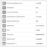 Maquina de Soldar - Superior 320 CE VRD (Ideal para Aluminio y acero INOX)