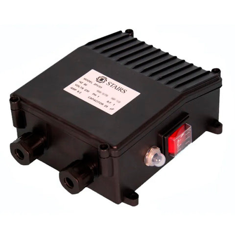 Caja de control plastica para motores sumergibles 220v.