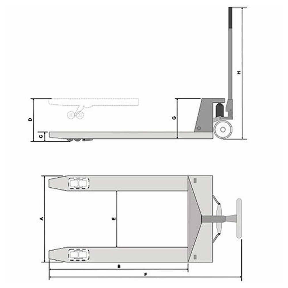 Transpaleta Hidráulica 3Tn TP330E